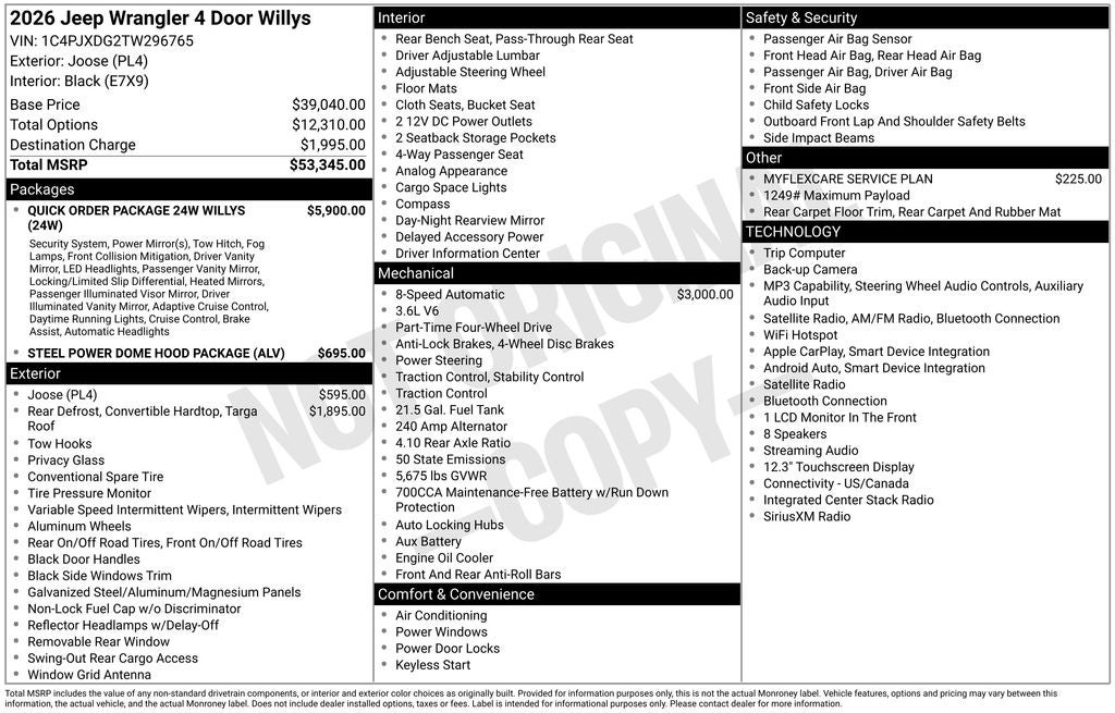 2026 Jeep Wrangler Willys