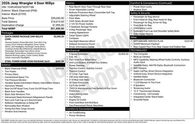 2026 Jeep Wrangler Willys