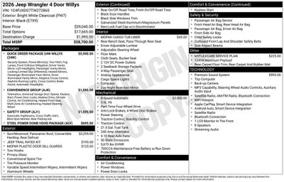 2026 Jeep Wrangler Willys