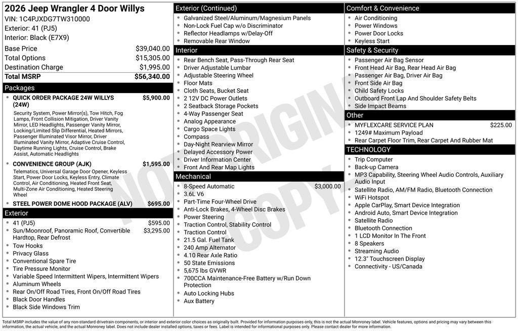 2026 Jeep Wrangler Willys