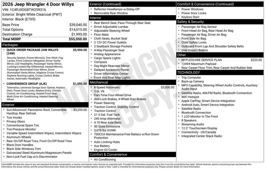 2026 Jeep Wrangler Willys