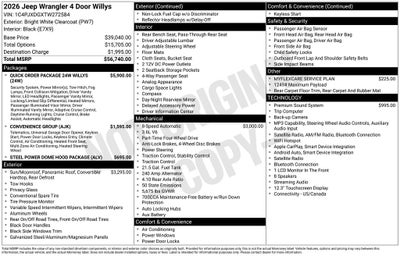 2026 Jeep Wrangler Willys