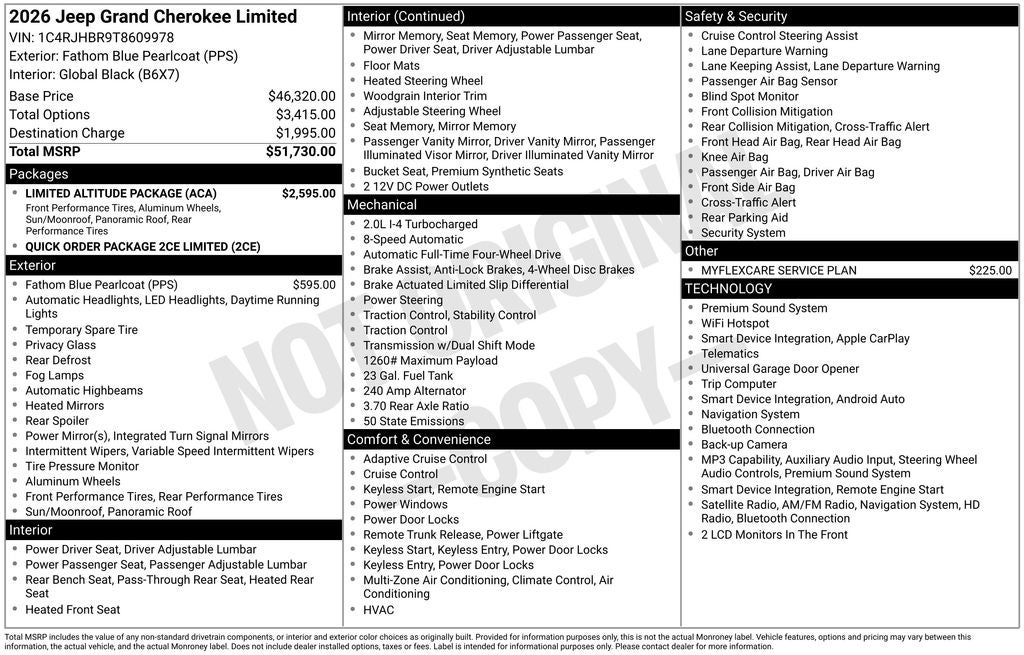 2026 Jeep Grand Cherokee Limited
