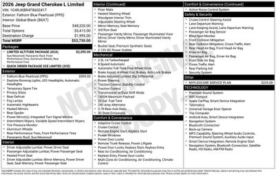 2026 Jeep Grand Cherokee L Limited