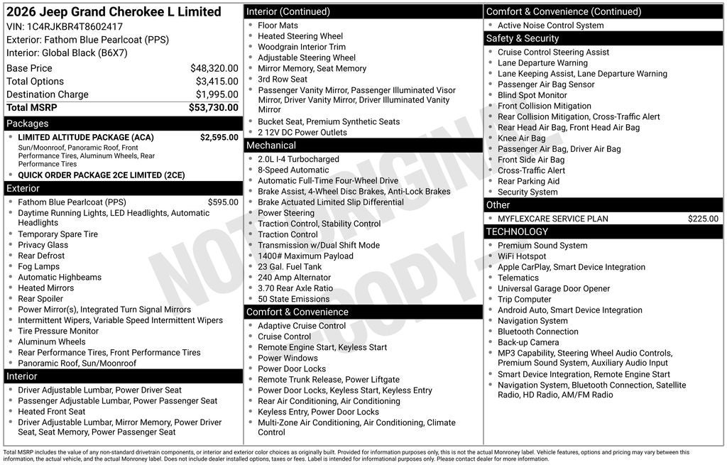 2026 Jeep Grand Cherokee L Limited