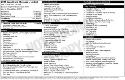 2026 Jeep Grand Cherokee L Limited