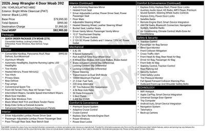 2026 Jeep Wrangler Moab 392