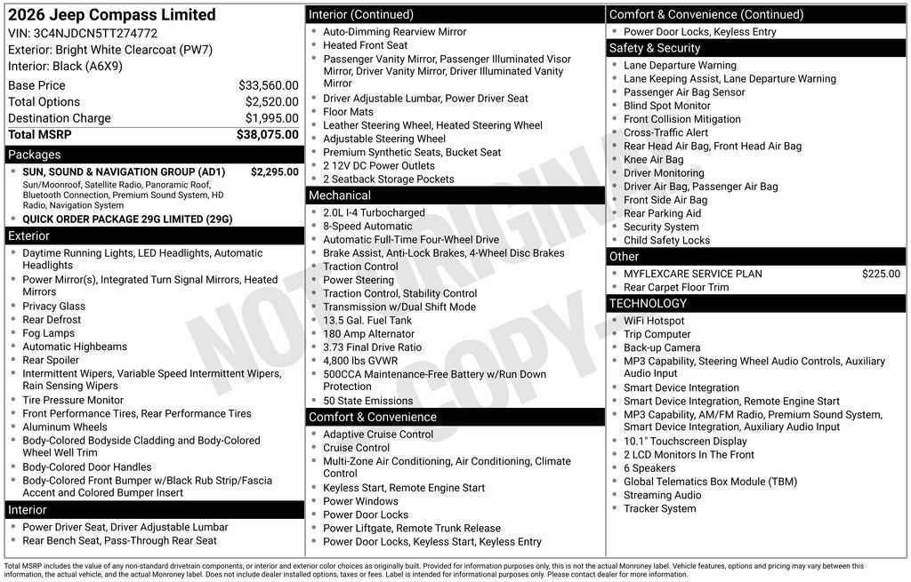2026 Jeep Compass Limited