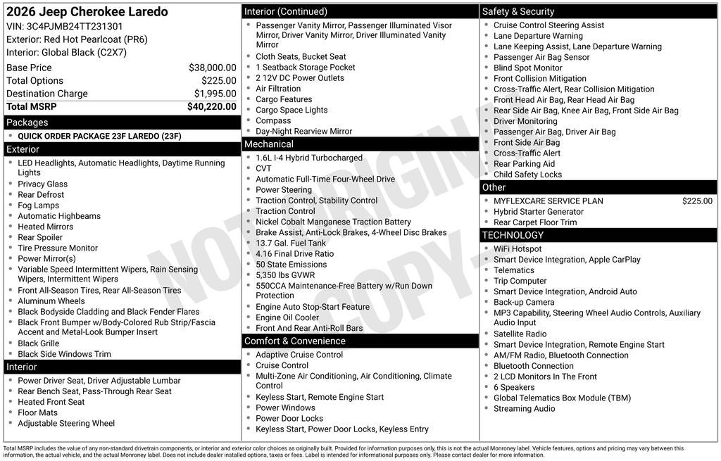 2026 Jeep Cherokee Laredo