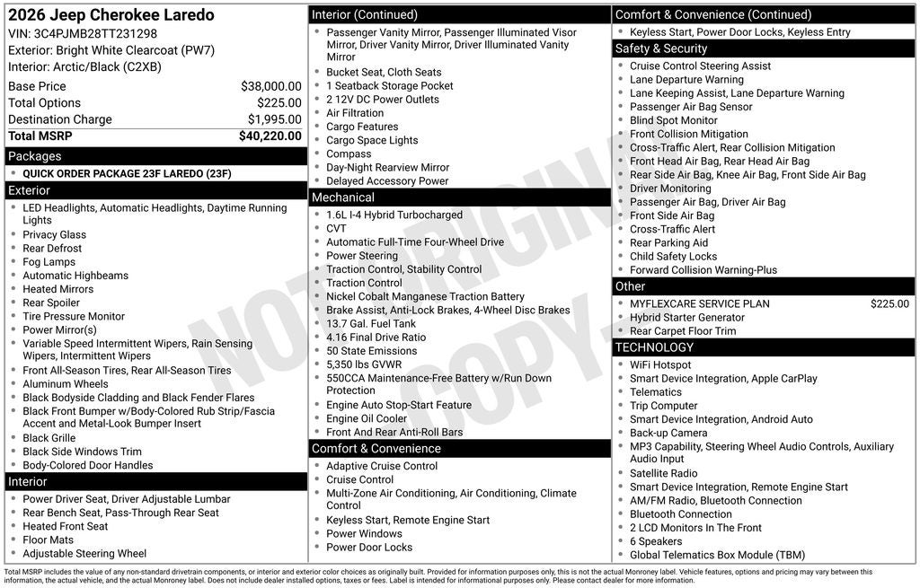 2026 Jeep Cherokee Laredo