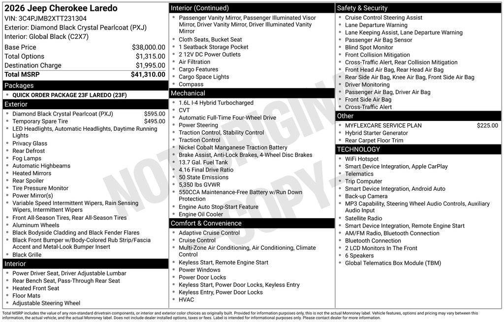 2026 Jeep Cherokee Laredo