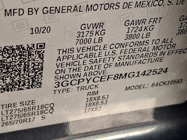 2021 Chevrolet Silverado 1500 Custom Trail Boss