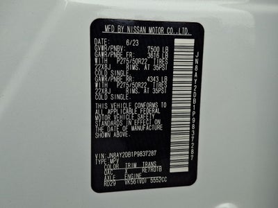 2023 Nissan Armada Platinum
